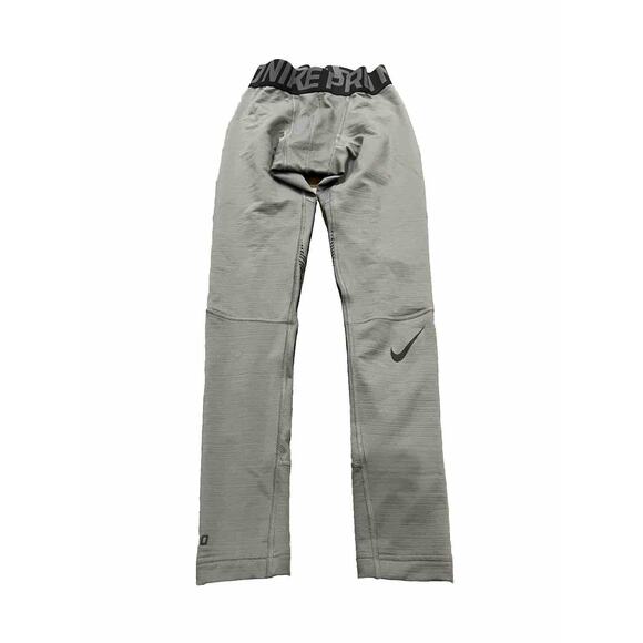 Nike Pro Dri-Fit Mens Gray Compression Training Tights Pants Size S SMALL 659806 - Picture 1 of 10